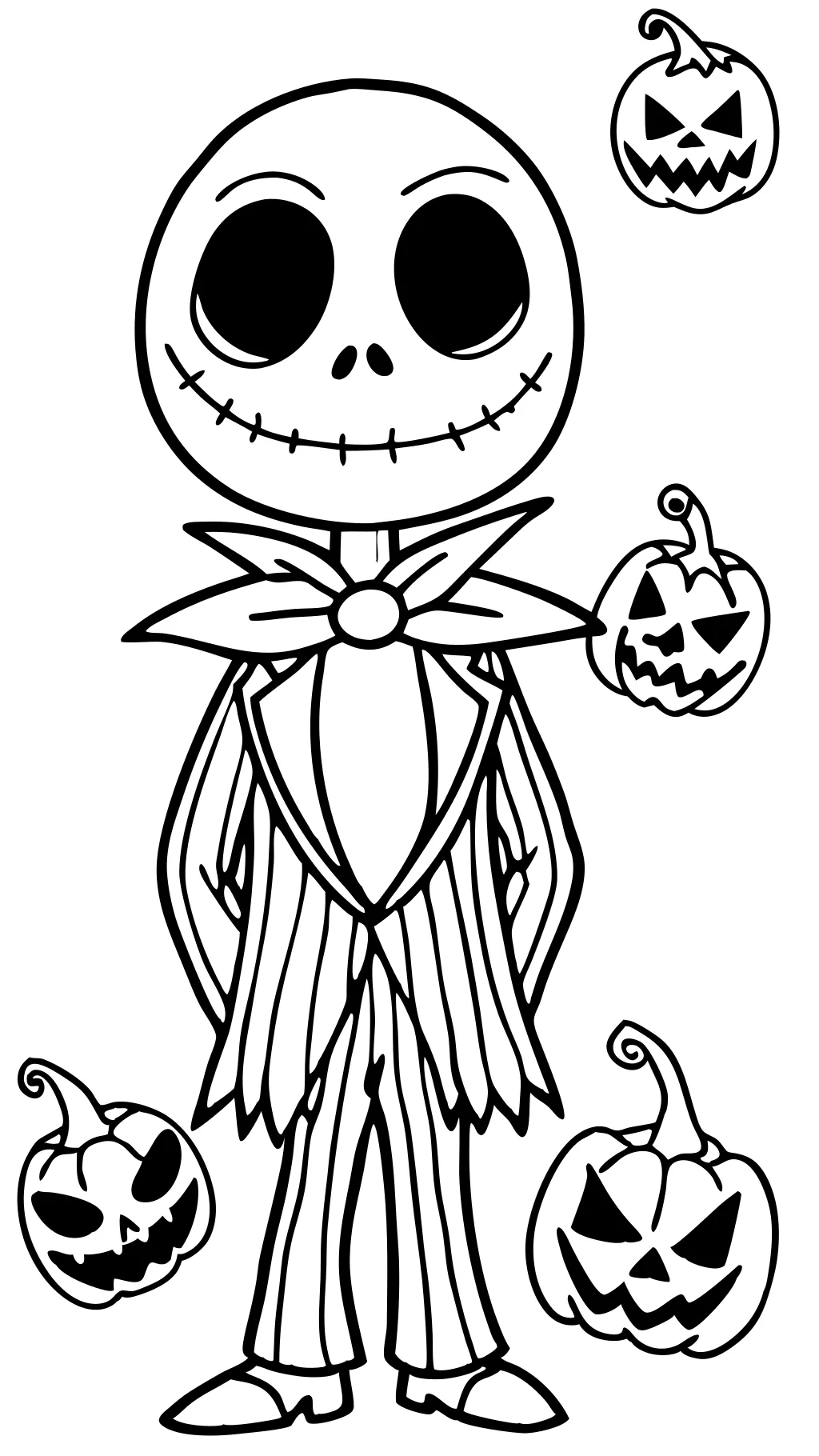 nightmare before christmas jack coloring pages